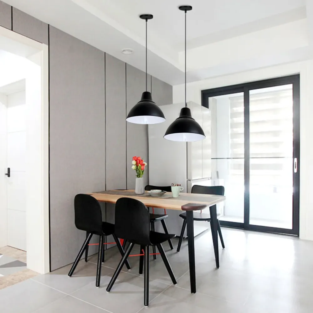 Industrial Black Pendant Lighting Kitchen & Living Room ~2665