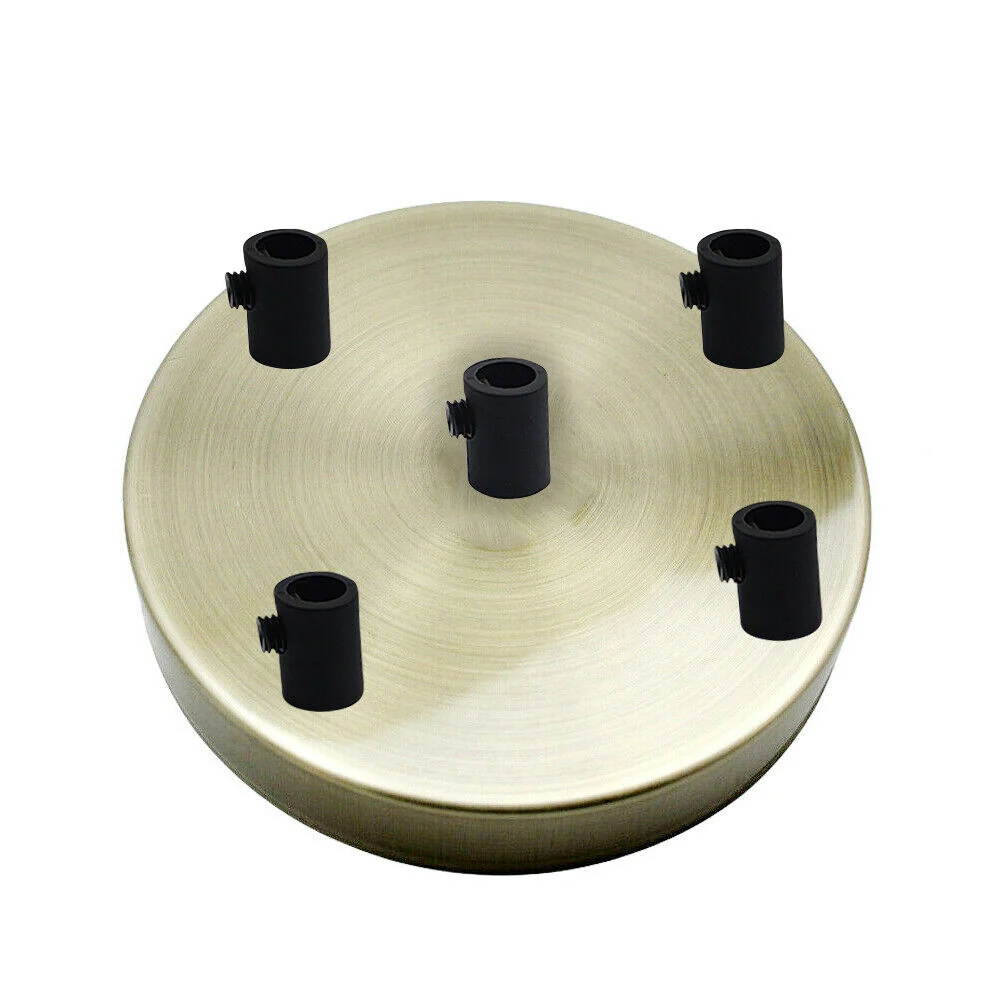 LEDSone industrial vintage 5 Outlet Green Brass Metal Ceiling Rose 120x25mm~2761