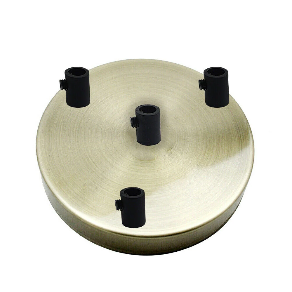 LEDSone industrial vintage 4 Outlet Green Brass Metal Ceiling Rose 120x25mm~2762