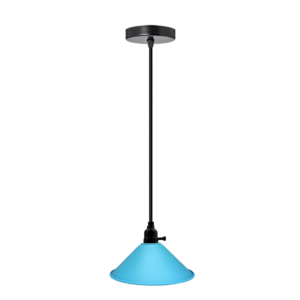 Blue Pendant Modern Flat Ceiling Light Lampshade Chandelier~3174 LEDSone UK Ltd