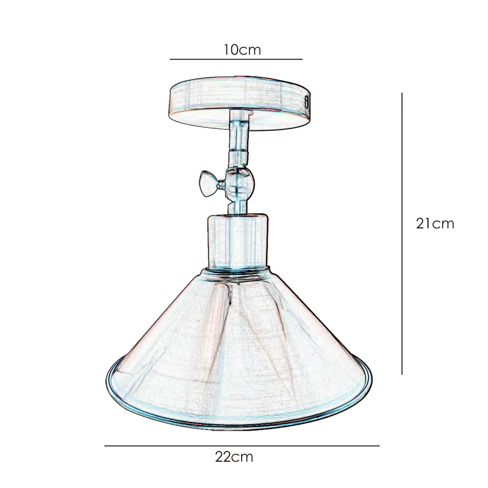 Cone Lampshade adjustable ceiling light~2710 LEDSone UK Ltd