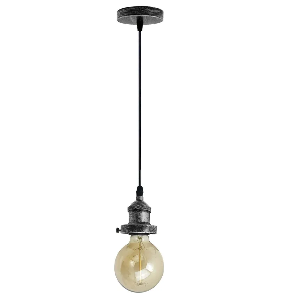 E27 Ceiling Rose Light Fitting Vintage Industrial Pendant Lamp Bulb Holder Light ~2208 LEDSone UK Ltd