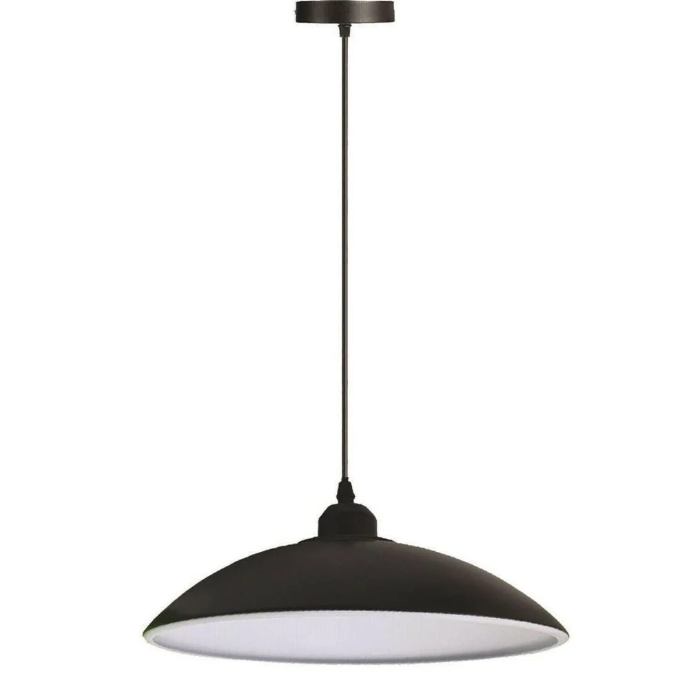 Hanging Lamp Metal Black Color Pendant Lampshade Shade Industrial Living Room Ceiling Light~2604 LEDSone UK Ltd