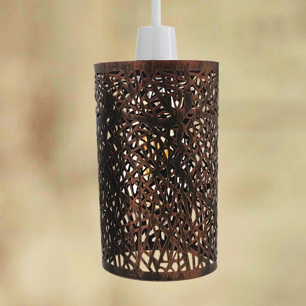 Metal Lampshade E27 Easy Fit Ceiling Light Cover ~2429 LEDSone UK Ltd
