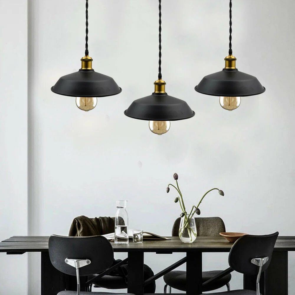 3 Pack Vintage Loft Chandelier Ceiling Pendant Lamp Shade Industrial (without Bulb)~2990 LEDSone UK Ltd