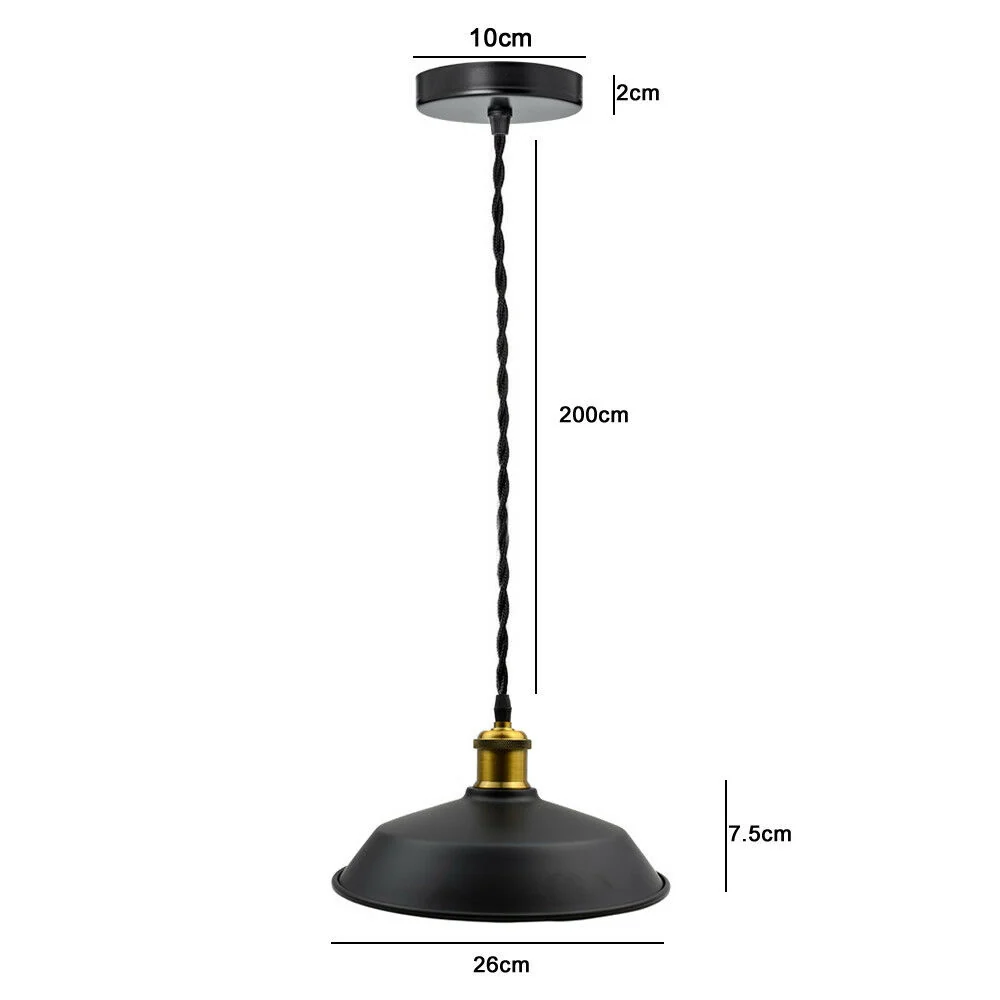 3 Pack Vintage Loft Chandelier Ceiling Pendant Lamp Shade Industrial (without Bulb)~2990 LEDSone UK Ltd