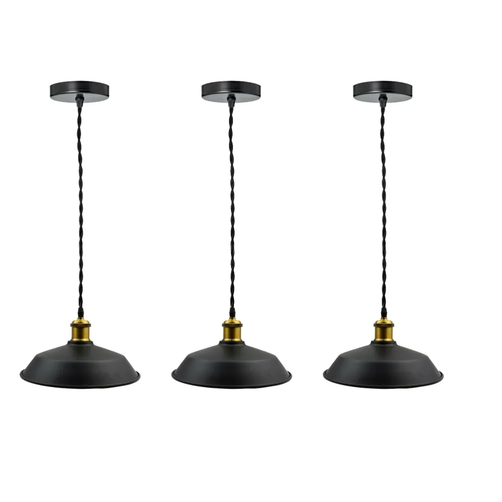 3 Pack Vintage Loft Chandelier Ceiling Pendant Lamp Shade Industrial (without Bulb)~2990 LEDSone UK Ltd