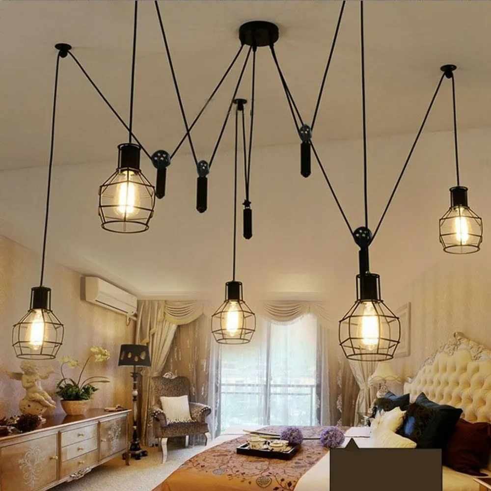 5 light pendant ceiling light Flex Cable Chandelier ~2488