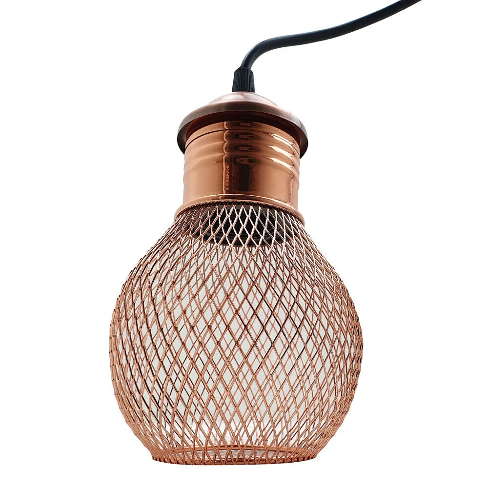 Modern Ball Industrial Retro Loft Metal Ceiling 3 Lamp Pendant Light~3082