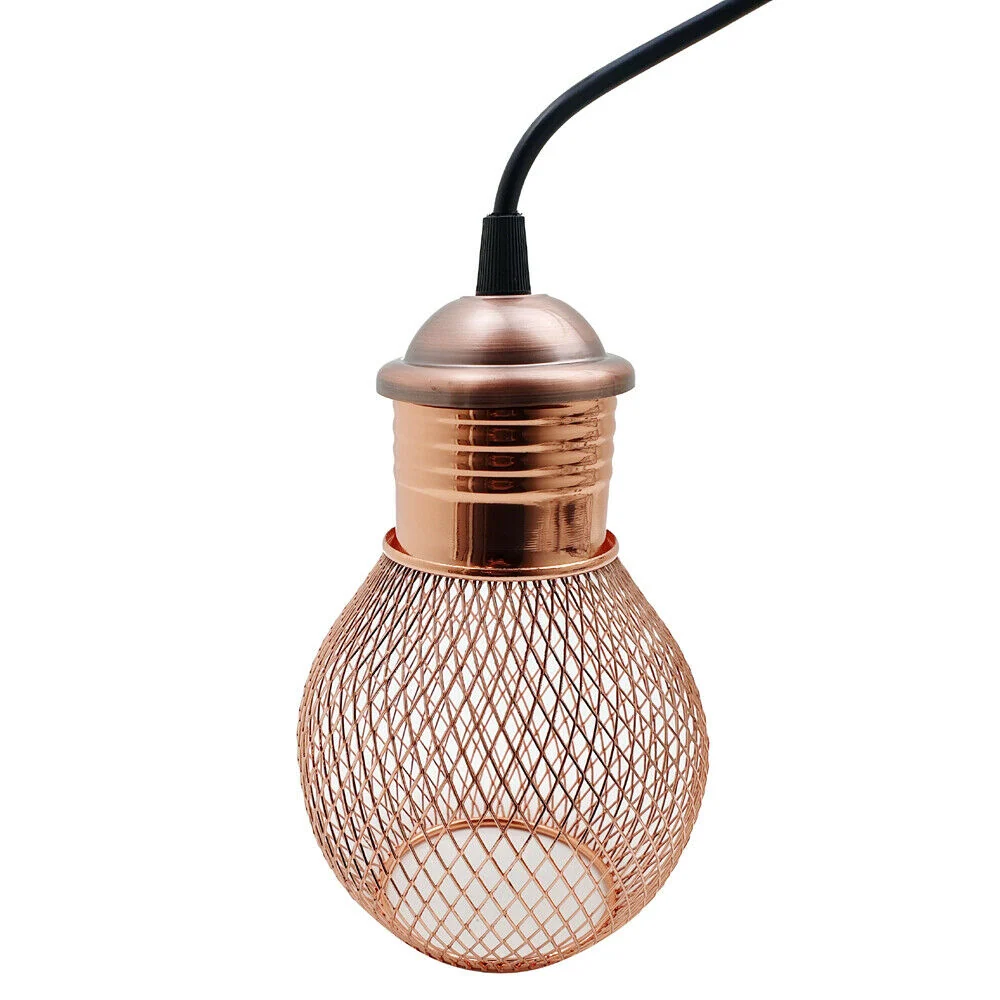 Modern Ball Industrial Retro Loft Metal Ceiling 3 Lamp Pendant Light~3082