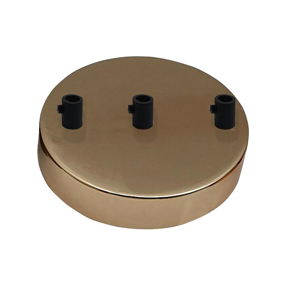 3 Outlet French Gold Metal Ceiling Rose 120x25mm~2799