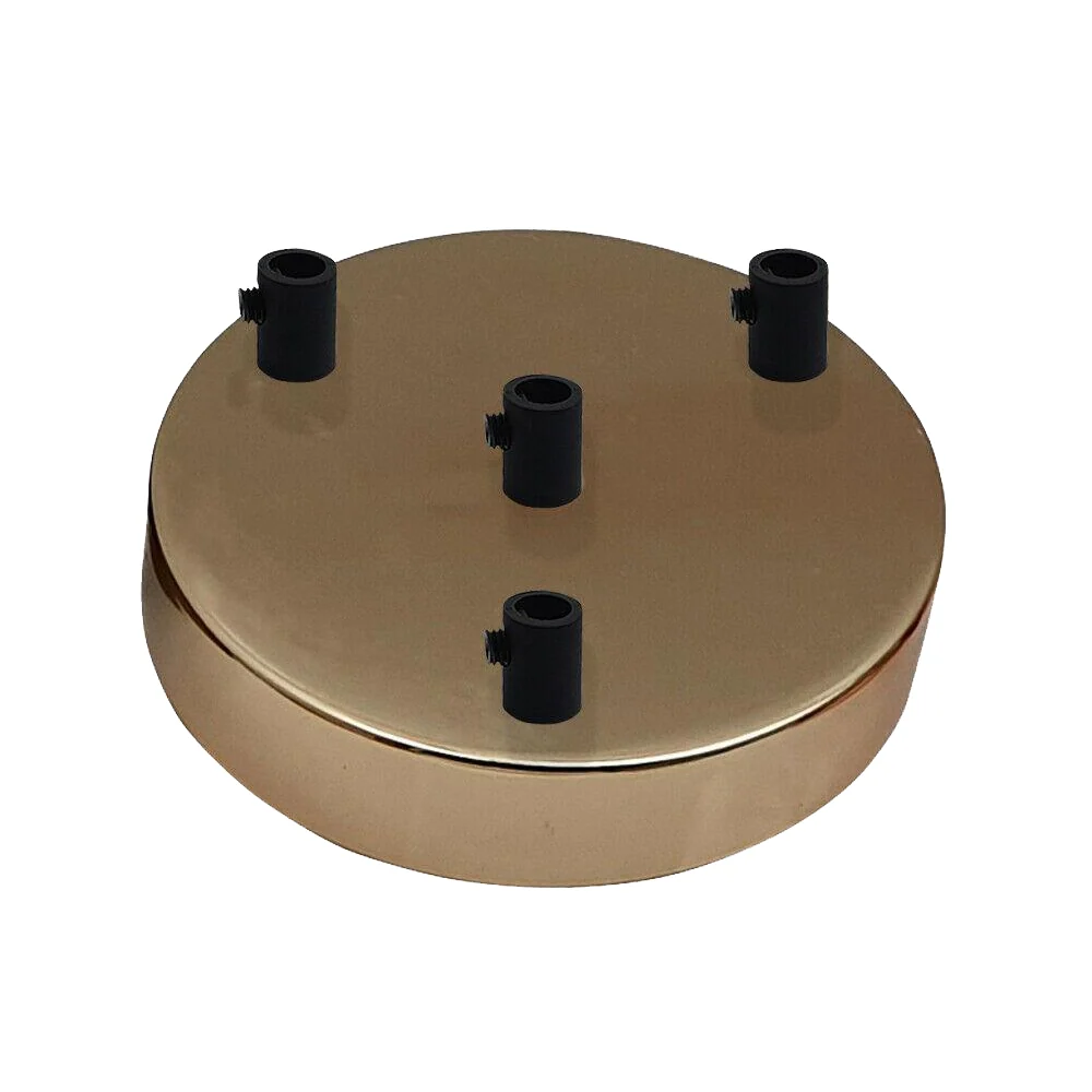 4 Outlet French Gold Metal Ceiling Rose 120x25mm~2798