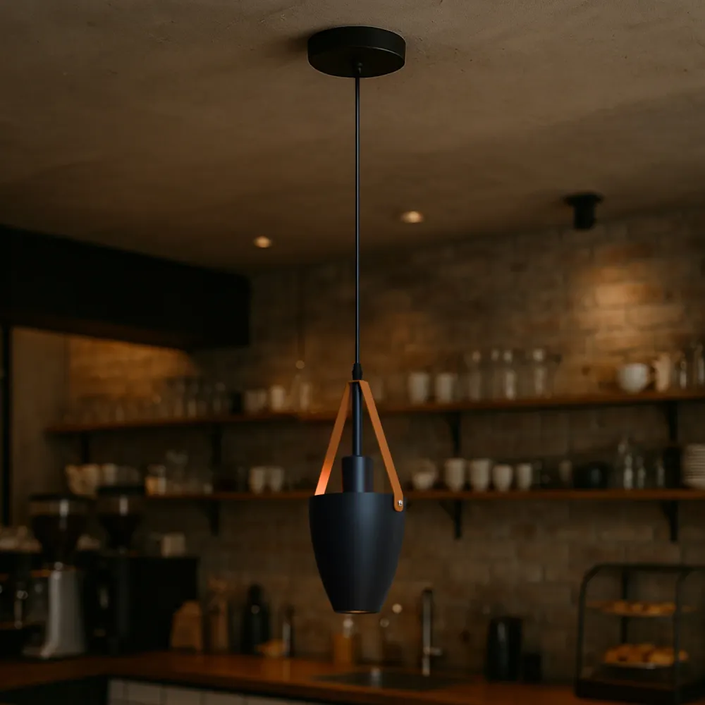 Single Head Shade Adjustable Hanging E27 Metal Ceiling Pendant Light ~2465