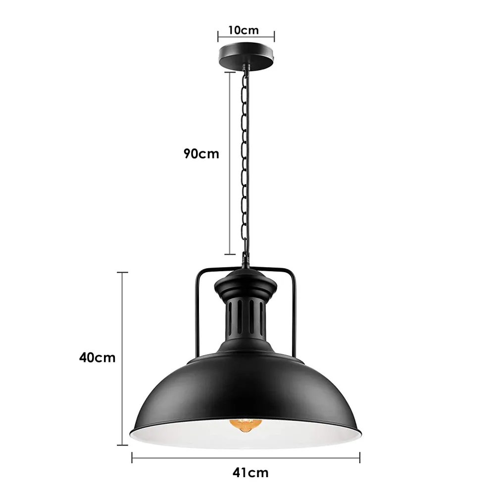 Vintage Industrial Metal Ceiling Pendant Shade Modern Hang Retro Pendant Light~2672