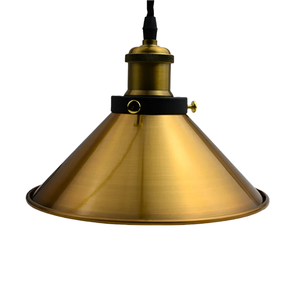 Vintage Modern Brass Ceiling Lamp Shade – Yellow Finish~3204