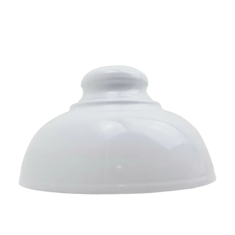 White Retro Style Coolie Tapered Metal Ceiling Pendant Lampshade ~2081