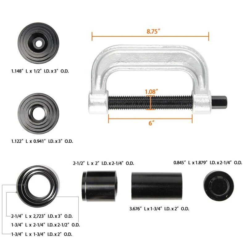 Uniwersalny 4 w 1 Ball Joint Separator Splitter Demontaż Zestaw narzędzi