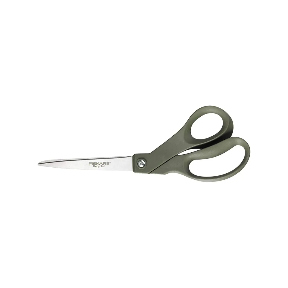 Ekologiczne, recyklingowe, praworęczne nożyczki uniwersalne - 21 cm - Fiskars
