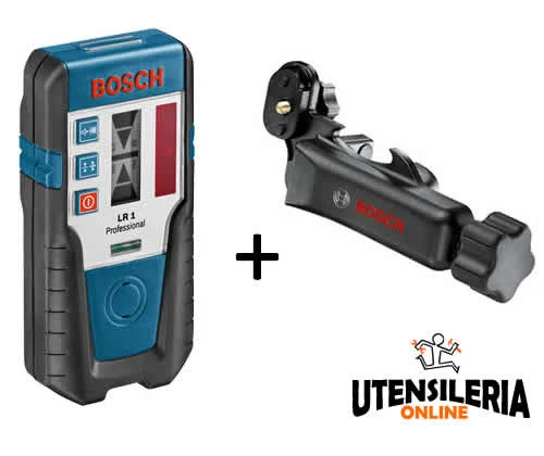 Bosch laserowy odbiornik LR 1 Professional zasięg 200m czarny niebieski