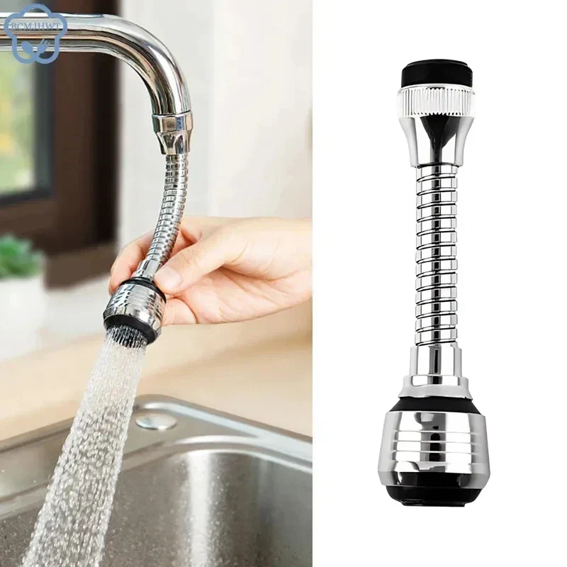 AquaFlex Steel – RVS Przedłużacz Kranu z 360° Obrótem & Oszczędzanie Wody