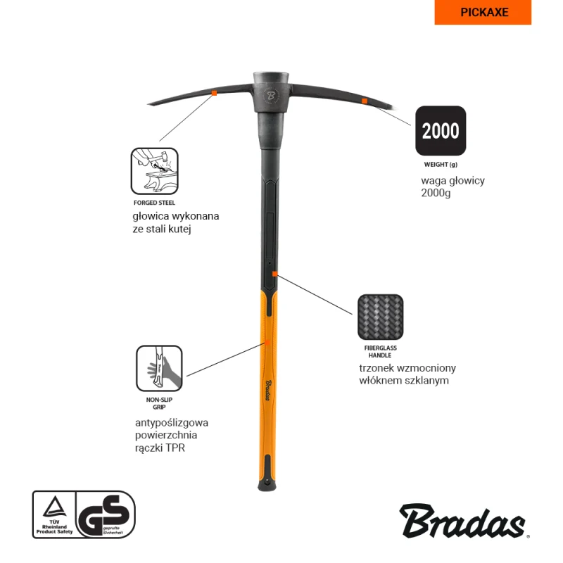 Kilof FIBERGLASS 2000g | KT-KF1200