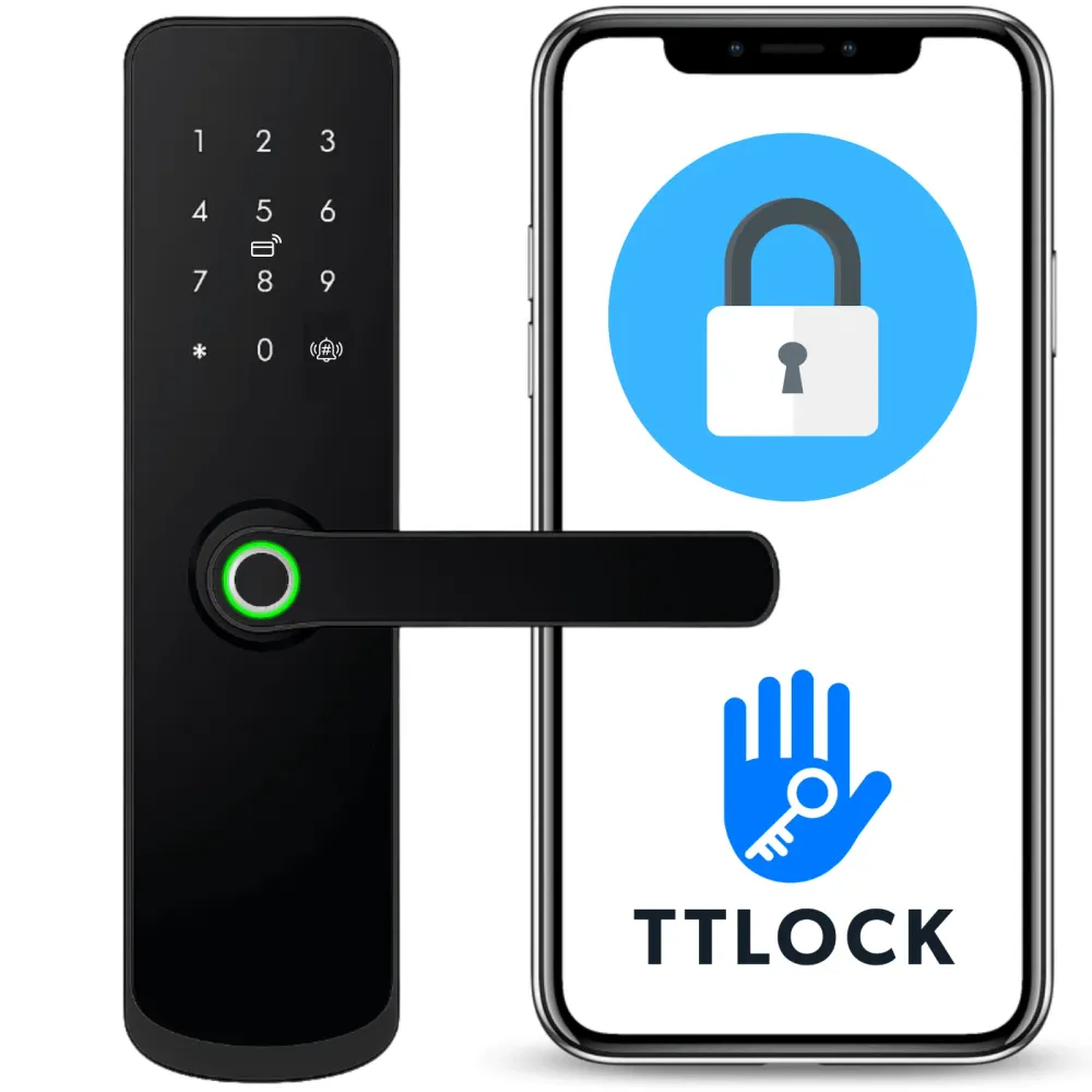 Zamek elektroniczny klamka A260 50/72 TTLock Black