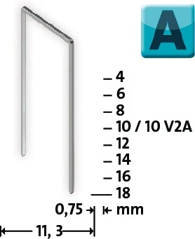 NOVUS Feindrahtklammer Typ 53 B.11,3 mm ( 4000813774 )