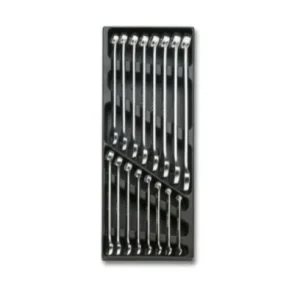 Komplet kluczy płasko-oczkowe 16 szt. we wkładce z tworzywa sztucznego | 2424/T05