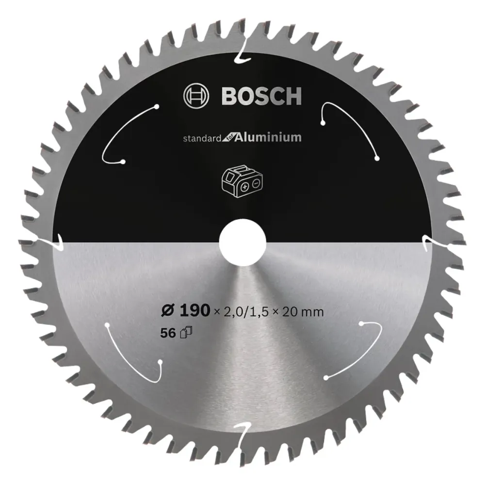 Pił tarczowa Bosch Professional Standard Aluminium 190 x 20 x 2 mm 56 zębów ( 2608837770 )