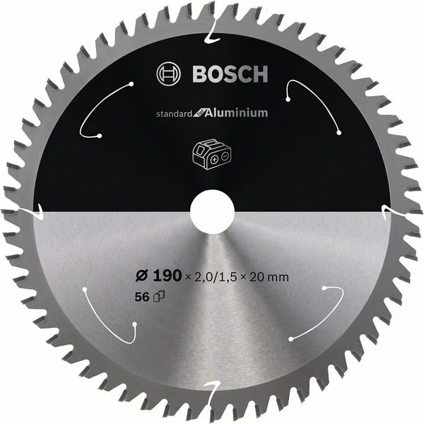 Pił tarczowa Bosch Professional Standard Aluminium 190 x 20 x 2 mm 56 zębów ( 2608837770 )