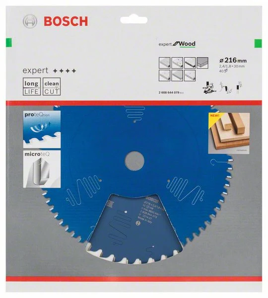 BOSCH Pił tarczowa Expert do drewna Ø zewnętrzna 216 mm Liczba zębów 40 WZ ( 8000342089 )