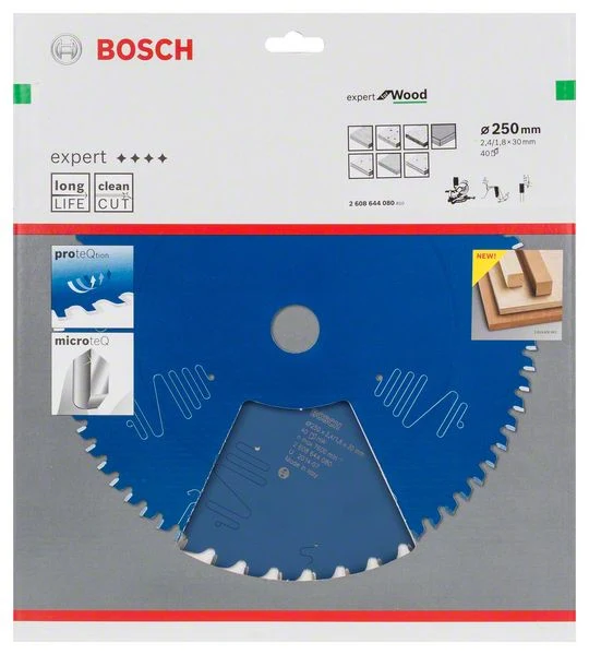 BOSCH Pił tarczowa Expert do drewna Ø zewnętrzna 250 mm Liczba zębów 40 WZ ( 8000342101 )