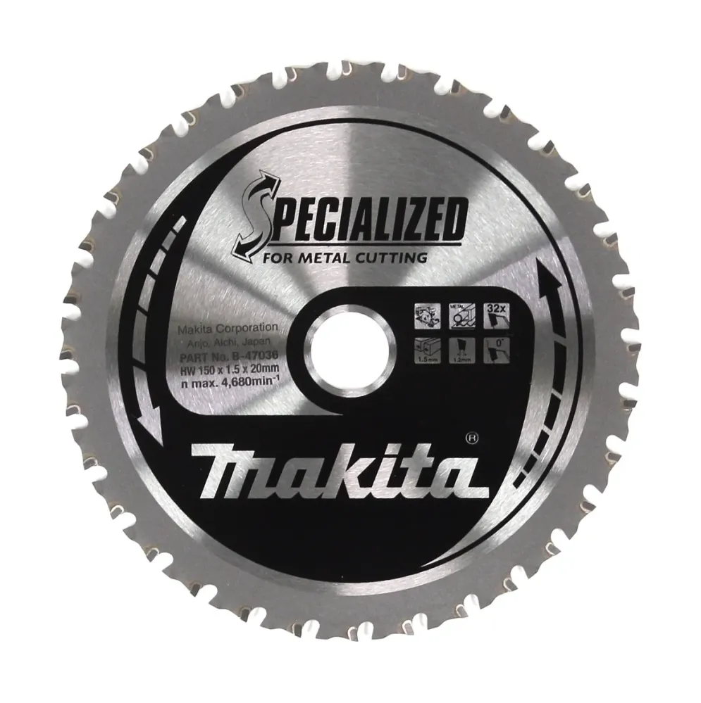 Makita MCCS15032E Specjalistyczny brzeszczot do metalu HW 150 x 20 x 1,5 mm 32 zę ( B-47036 )