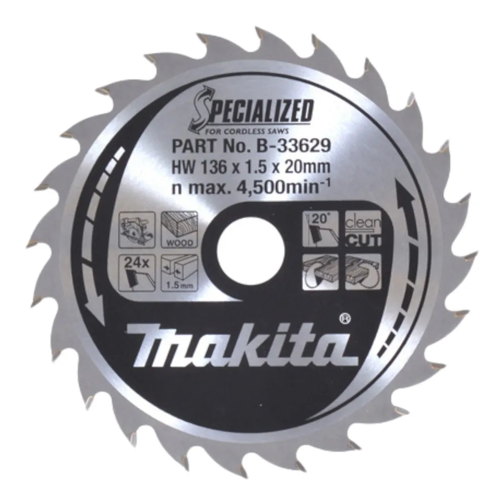 Zestaw 3 brzeszczotów Makita 136 x 20 x 1 mm 16T + 24T ( B-33897 )