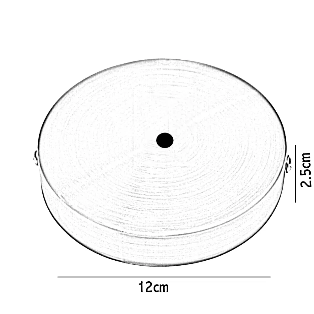 7 Hole Copper Ceiling Rose Black Drop Pendant 120x25mm~2877