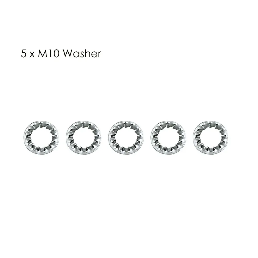 M10 Threaded Lamp Repair Hardware Assortment Pipe Nipples Washers 5pcs~2894