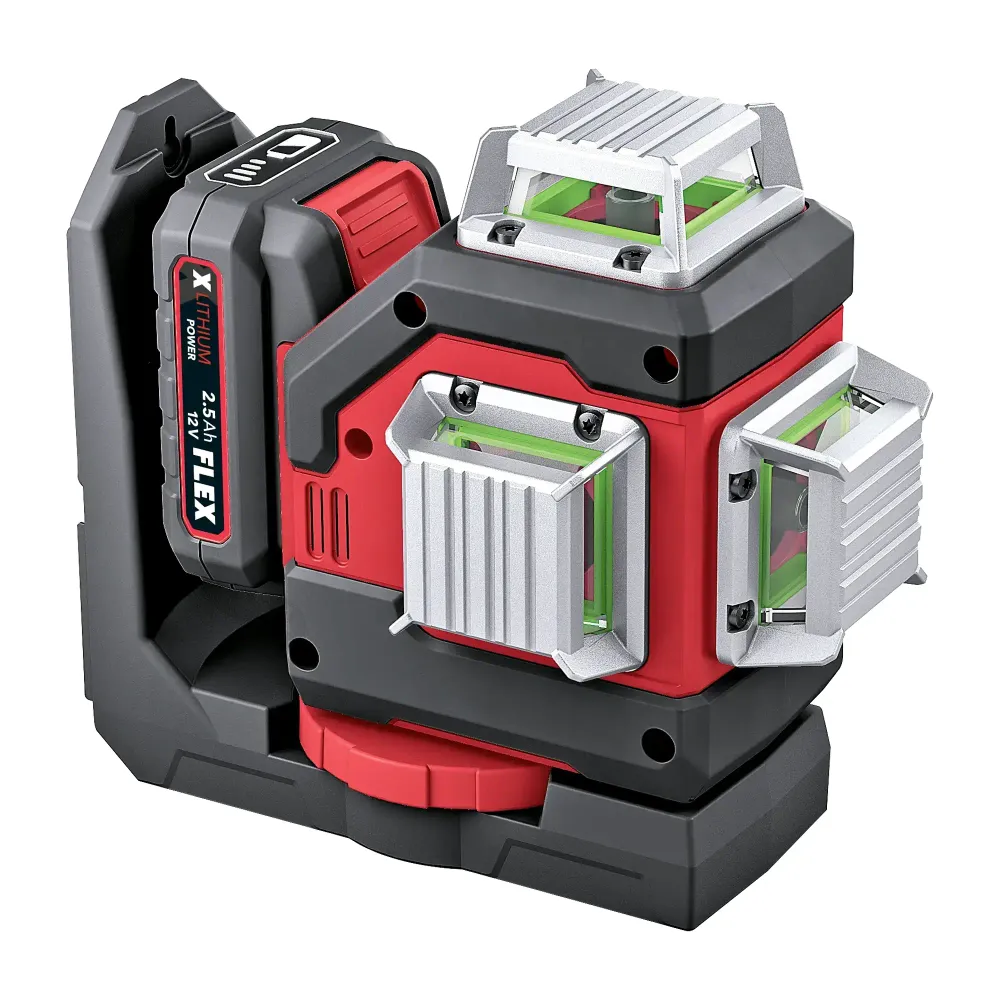 Zestaw lasera krzyżowego Flex ALC 3/360-G/R 12 V 2,5 Ah