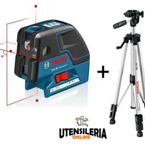 Bosch poziomica laserowa GCL 25 Professional punkty i linie ze statywem BT150