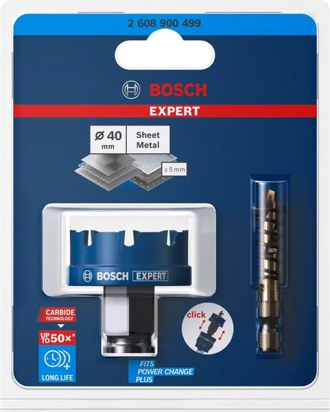 Otwornica BOSCH Expert Pił do blachy Ø 40 mm głębokość cięcia 5 mm ( 4000800274 )