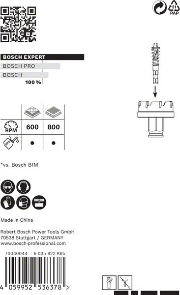 Otwornica BOSCH Expert Pił do blachy Ø 20 mm głębokość cięcia 5 mm ( 4000800268 )