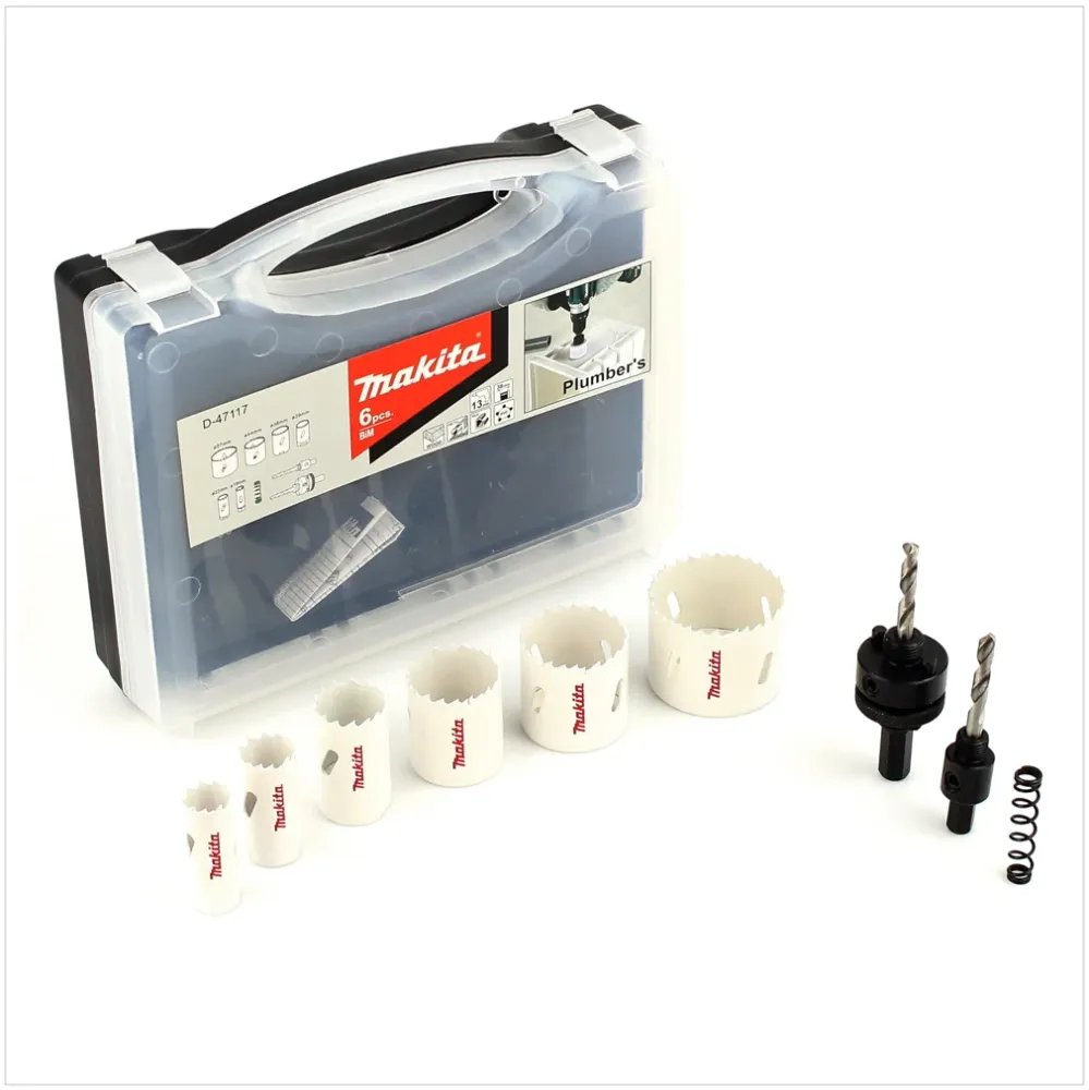 Makita 6-częściowy zestaw walizek do zaawansowanych pił otwornic D-47117