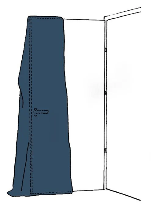 Osłona ochronna Kirchner SIMPROFLEX ( 4000369720 ) szerokość drzwi 125 cm przezroczysta