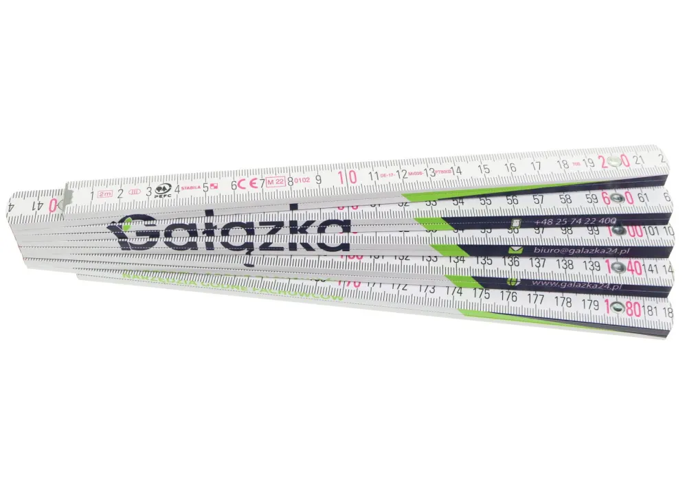 Miara składana drewniana 2m Gałązka