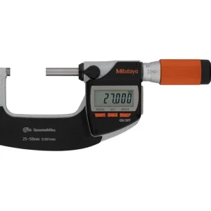 Mikrometr zewnętrzny cyfrowy Mitutoyo QuantuMike 293-141-40 25-50 mm rozdzielczość 0,001 mm IP65 wyjście dwukierunkowe Dig...