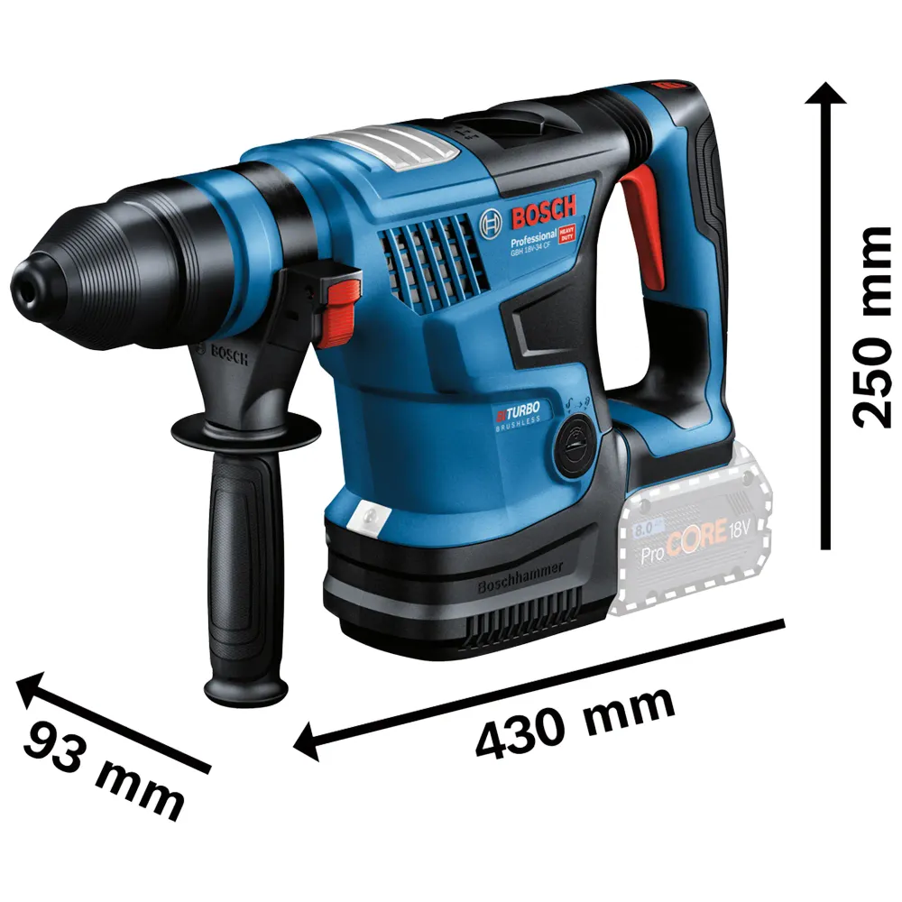 Wiertarko-wkrętarka akumulatorowa Bosch GBH 18V-34 CF 8Ah