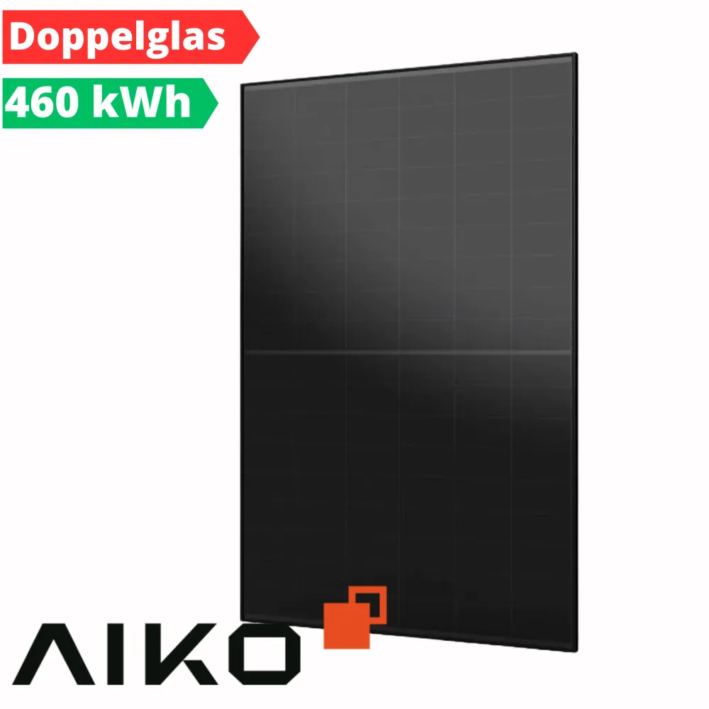 Aiko Neostar 2S+ AIKO-A460-MAH54Db 460W Moduł słoneczny z podwójnym szklanym szkłem FullBlack