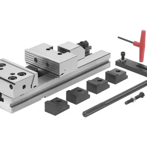 Precyzyjne imadło Fervi M028/125/150 szlifowane ze szczękami 125 mm, rozstaw 150 mm