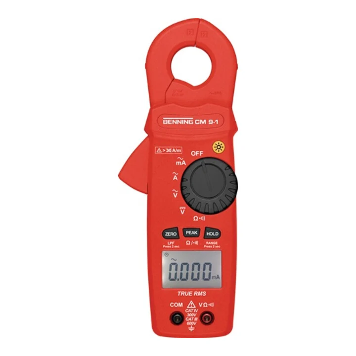 Cęgi prądowe upływu BENNING CM 9-1 Zakres pomiarowy 0,010 mA - 60 AC ( 4000828949 )