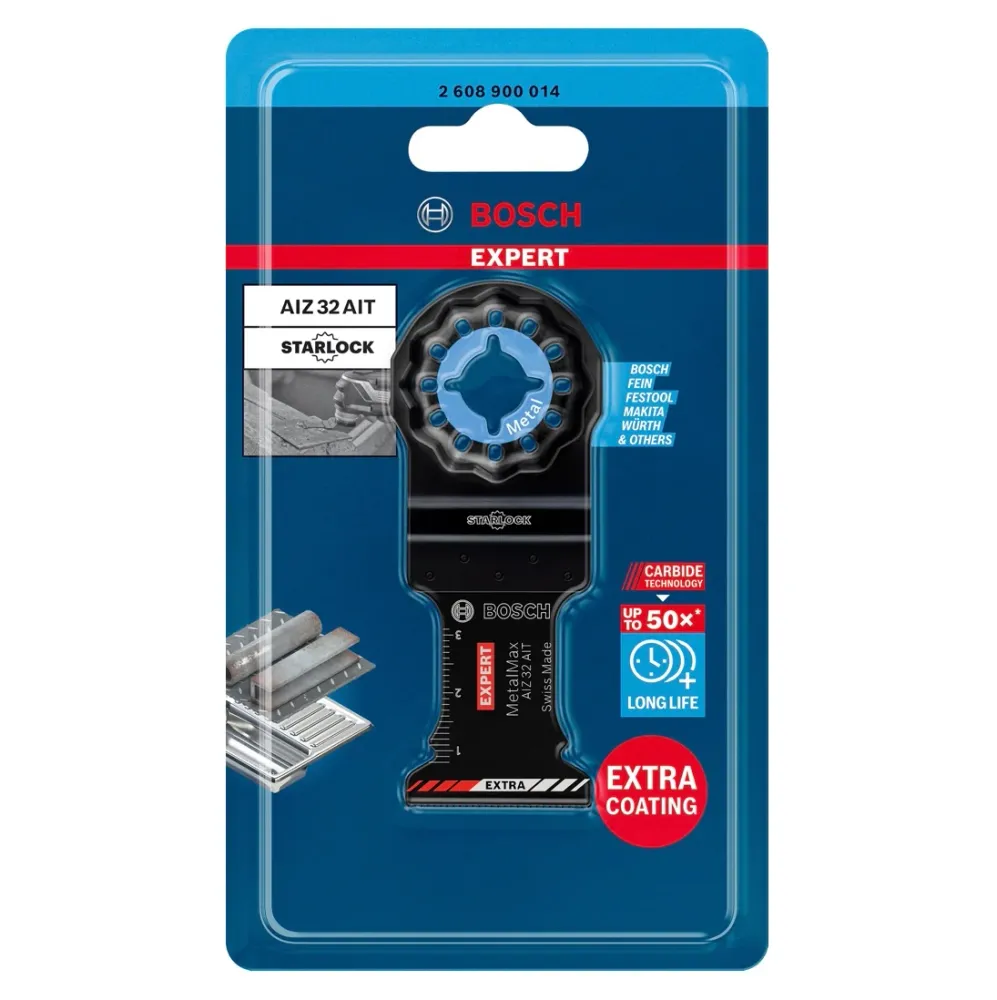 Bosch EXPERT AIZ 32 AIT Brzeszczot do cięcia wgłębnego Starlock 32 x 40 mm 5 szt. ( 2608900015 ) do metalu Carbide MetalMa...