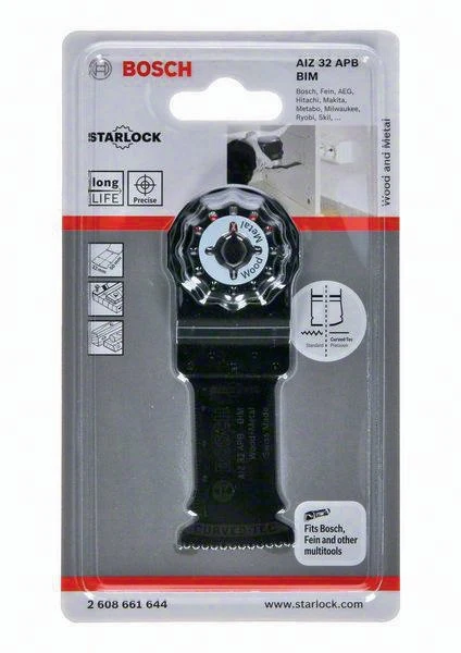 Brzeszczot do cięcia wgłębnego Bosch AIZ 32 APB ( 4000908669 ) Szerokość 32 mm Głębokość wgłębiania 50 mm